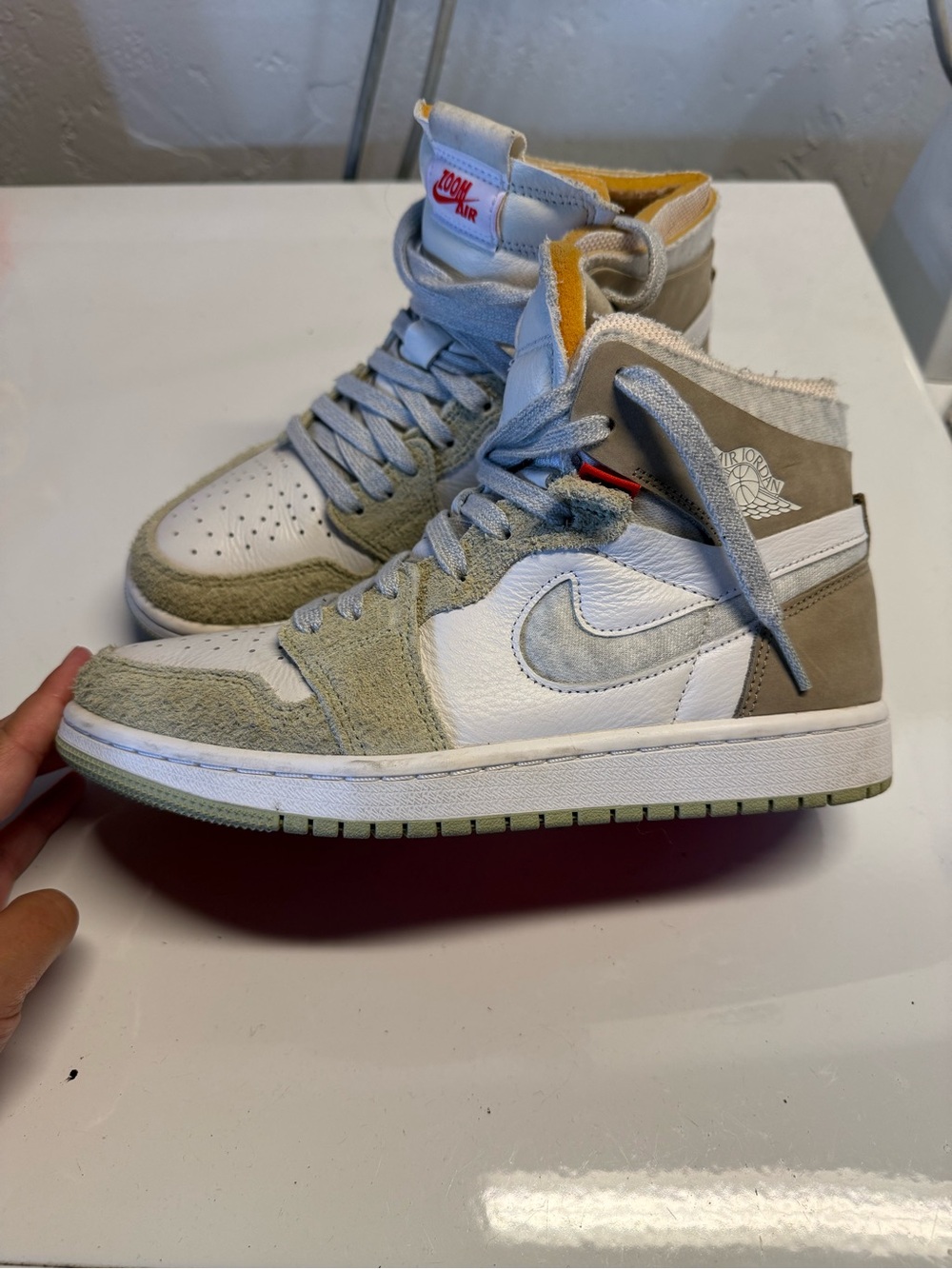 Olive Aura Jordans